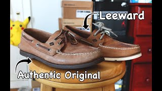 Comparison  Sperry Authentic Original AO vs Leeward  What’s the Difference [upl. by Eityak242]