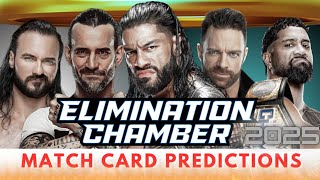 WWE Elimination Chamber 2025 Match Card Predictions  WWE Elimination Chamber Dream Card [upl. by Dylana]