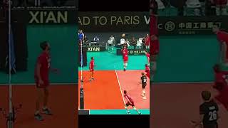 Belgian superblock volleyball volleyballworld epicvolleyball volley poland belgium sports [upl. by Libbey]