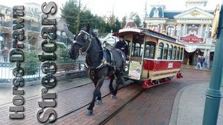 HorseDrawn Streetcars  Disneyland Paris HD Complete Ride [upl. by Noiraa302]