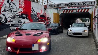 MODIFIED MX5 NBFL BATTLE TESTED AT SERRES RACING CIRCUIT [upl. by Enilekcaj]