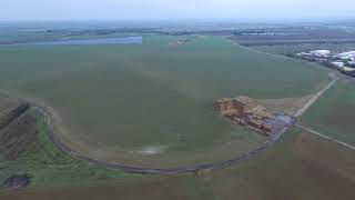 Kimbolton airfield 379th bomb group Englandflight down main runway [upl. by Etselec]