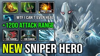 NEW SNIPER HERO 1200 Attack Range First Item Midas Parasma Unlimited Freeze Slow AA Dota 2 [upl. by Amsirak]