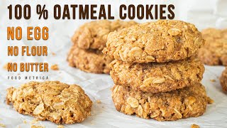 SUPER EASY CRISPY OATMEAL COOKIES [upl. by Lanford]