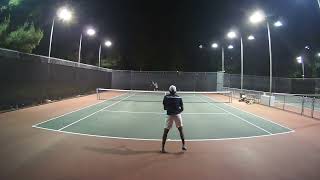 Deep Balls Force Errors  Age 47  USTA 50 Tennis [upl. by Ettenahc]