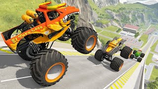 Monster Truck Madness  HighFlying Jumps amp Epic Crashes [upl. by Atiana]