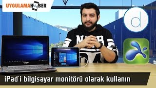 iPadi bilgisayar monitörü olarak kullanın Duet ve Splashtop inceleme videosu  DONANIM HABER [upl. by Ille]