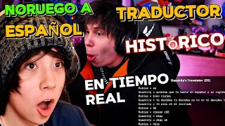 RUBIUS HABLA POR PRIMERA VEZ EN NORUEGO CON EL TRADUCTOR IA DE IDIOMAS DE QUACKITY [upl. by Einamrej220]