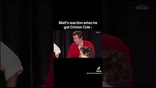 Matt Smith’s reaction when he got Criston Cole 😂 houseofthedragon [upl. by Augusto222]