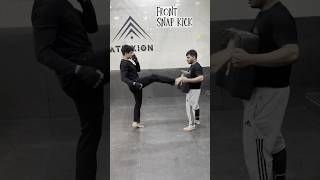 Front Snap Kick Tutorial  kickboxing [upl. by Haymes]