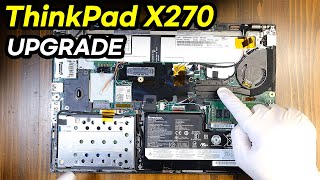 Lenovo ThinkPad X270 Upgrade RAM SSD Battery How to Disassembly [upl. by Linneman]