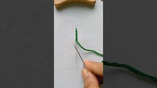 Beautiful Stem stitch tutorial embroidery stemstitch shorts stitch [upl. by Athiste]