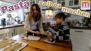 LECKERE PASTA selber machen  Spagetti und Bandnudeln  DIY Rezept  VLOG 17 marieland [upl. by Ratib449]