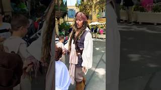 Johnny Depp as Captain Jack Sparrow GajeraOfficialmusic disneyland johnnydepp ytshortssong yt [upl. by Riordan]