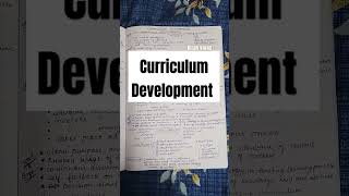 CURRICULUM DEVELOPMENT knowledge curriculum bednotes [upl. by Rusel48]