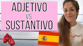 Adjetivos y Sustantivos en español  ¿Cuáles son las diferencias  Clase de Léxico español 🇪🇸 [upl. by Yelrahs]