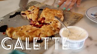 How to make Galette  A free form Fruit Tart Recipe [upl. by Raymonds]