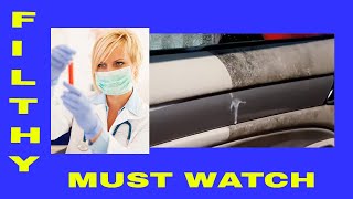 Auto Detailing Disgusting Nasty Dirty Car Panels Vinyl Leather Rubber [upl. by Asilem]