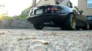 GoodWin racing Roadstersport 3 exhaust on 1994 Miata [upl. by Eilitan]