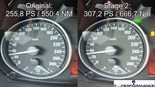 BMW 330d E92 Stage 1 0100 kmh [upl. by Mohammad534]