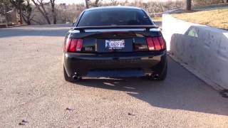 2003 Mustang Mach 1 Straight Pipe Exhaust Extremely Loud [upl. by Aisinoid927]