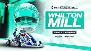 Whilton Mill  Event 8 LIVE  Saturday  Wera Tools British Kart Championships [upl. by Arytal]