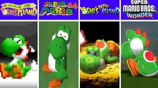 Evolution of Yoshi Dying and Game Over Screens in Super Mario Games 19902024 [upl. by Fenn]