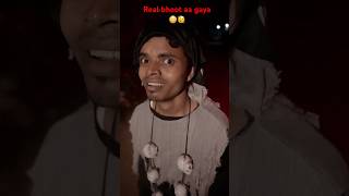 Real bhoot vs fake bhoot 😳🤯 comedy funny shorts [upl. by Nalyk291]