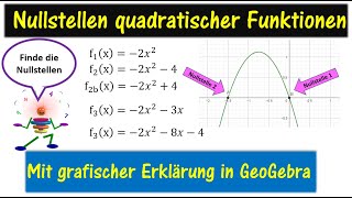 Nullstellen von quadratischen Funktionen [upl. by Constanta205]