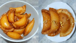 QATAYEF RECIPEMIDDLE EASTERN DESSERT STUFFED AND FRIED ARABIC SWEETஅரபிக் ஸ்வீட் [upl. by Bret]