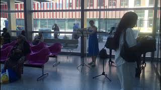 Music  The Royal London Hospital  Sarah Parkes Bowen plays her flute in the hospital foyer [upl. by Itsur967]