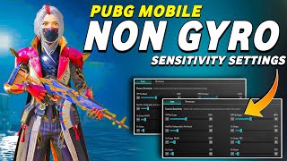 NON GYRO SENSITIVITY FOR PUBG MOBILE 🔥  NO GYRO PUBG SENSITIVITY SETTING 2023 😱 [upl. by Angus]