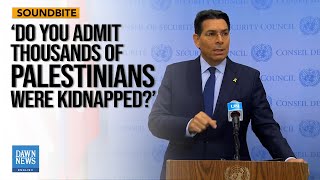 Journalist Grills Danon on Palestinians Kidnappings  Dawn News English [upl. by Alodee]