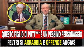 FELTRI UMILIA AUGIAS DOPO LE PAROLACCE A BERLUSCONI [upl. by Fleur892]