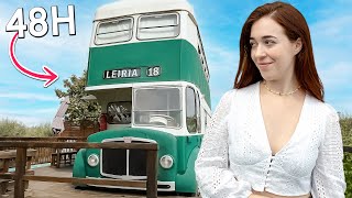 48H VIVIENDO EN UN AUTOBUS VINTAGE  vlog  Atrapatusueño [upl. by Foster]