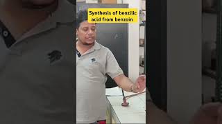 synthesis of benzilic acid from benzoin for  msc third semester [upl. by Aneeras615]