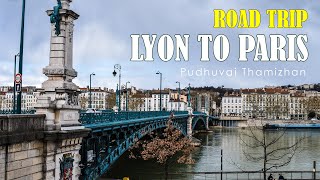 Lyon to Paris Road trip by Car  2023  France lyon roadtrip autoroute [upl. by Aydin]