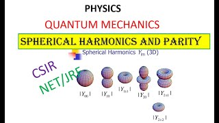 SPHERICAL HARMONICS AND PARITY QUANTUM MECHANICS PHYSICS CSIR NETJRF BARC JEST DU PART 1 [upl. by Nylekoorb]