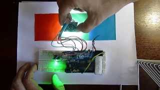 TCS3200 color sensor Arduino RGB LED [upl. by Row243]