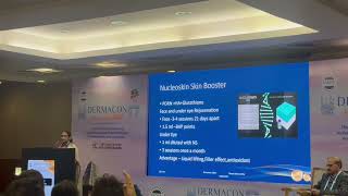 Dr Maya Vedamurthy talking on NucleoSkin in Dermacon 2024 PDRN [upl. by Halihs]