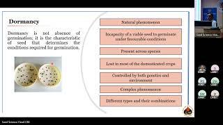 Guest Lecture Seed science Seed Dormancy and its regulation [upl. by Garrek]