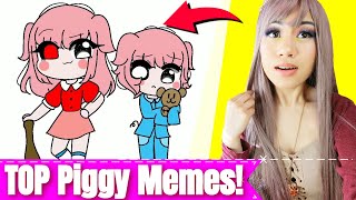 Gacha Life Animator REACTS to Zissys PIGGY MEMES [upl. by Lubet742]