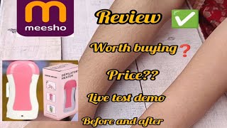 3 in 1 Depilatory hair Removal Roll on wax heateritna sasta easy to way waxing review meesho [upl. by Naek]