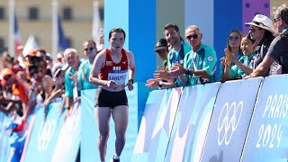 Bhutanese Runner wins the hearts of Millions  Kuenzang Lhamo The Hero during Olympic Marathon [upl. by Flann]