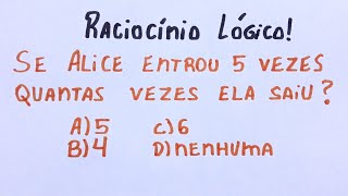 RACIOCÍNIO LÓGICO 😱 96 ERRAM essa questão  Veja como é fácil de resolvêla [upl. by Franza784]