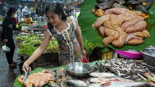 Countryside vlog Yummy fish egg cooking  Buy fish egg for cooking [upl. by Dierolf]