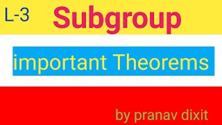 Subgroup Bsc mathematics  important Theorems subgroup in discrete mathematics [upl. by Nila]