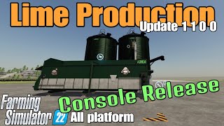 Lime Production  FS22 Mod for all platforms  Console Release [upl. by Niamart]