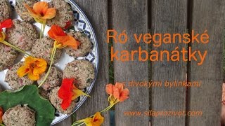 Ró veganské karbanátky s divokými bylinkami  vynikající varianta pro každou grilovací párty [upl. by Dickey]