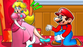 Cinderella in The Mario and Peach Version  Funny Animation  The Super Mario Bros Movie [upl. by Swigart]